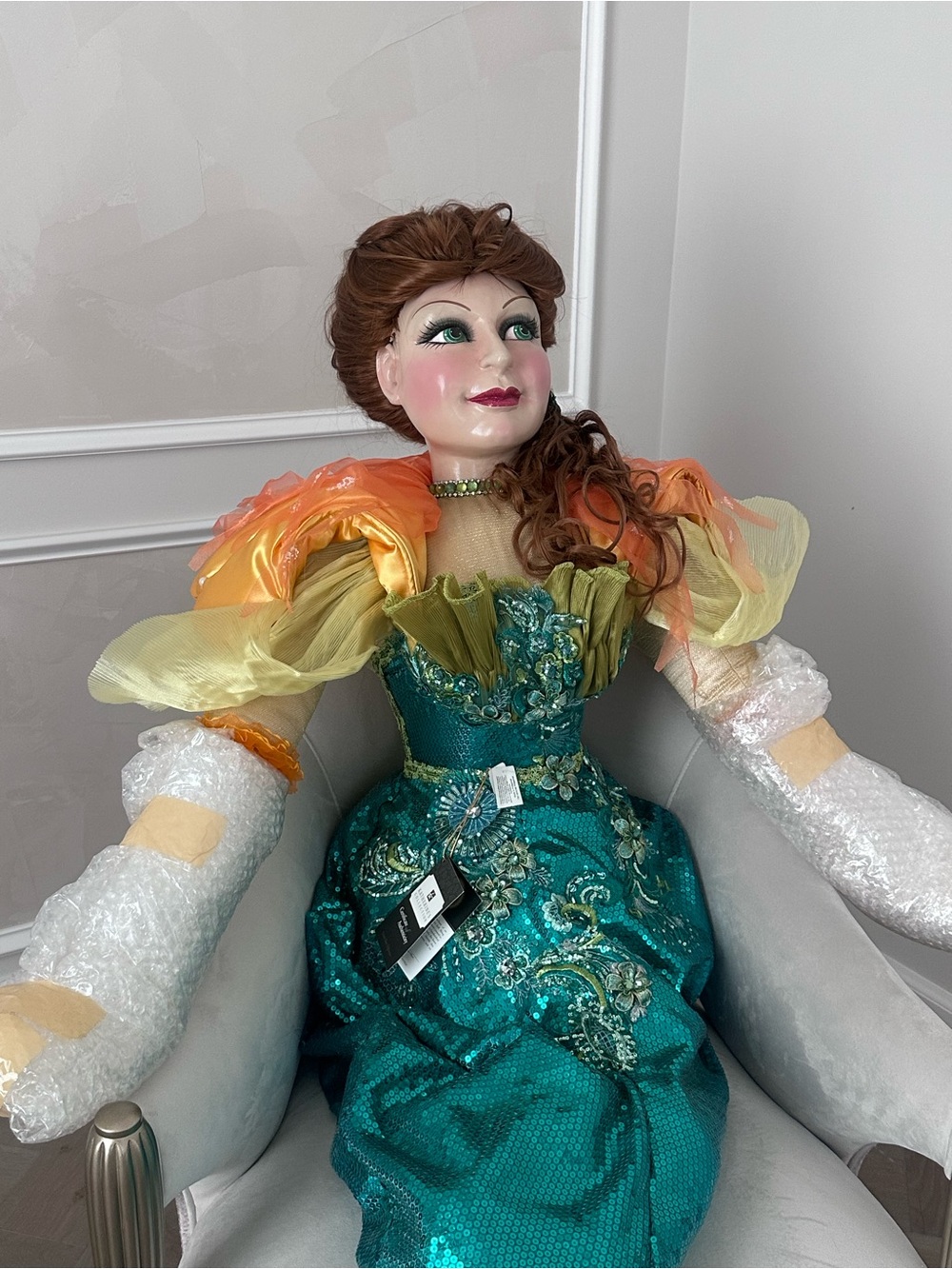 Katherine's Collection Teal and Orange Fairy Princess Costume Dress
